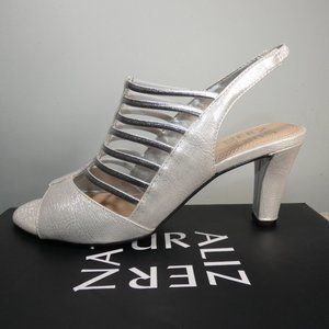 Naturalizer Womens Vanity Open Toe Slip On Slingback Heels 8